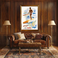 Tropical Adventure With Matson Lines Poster