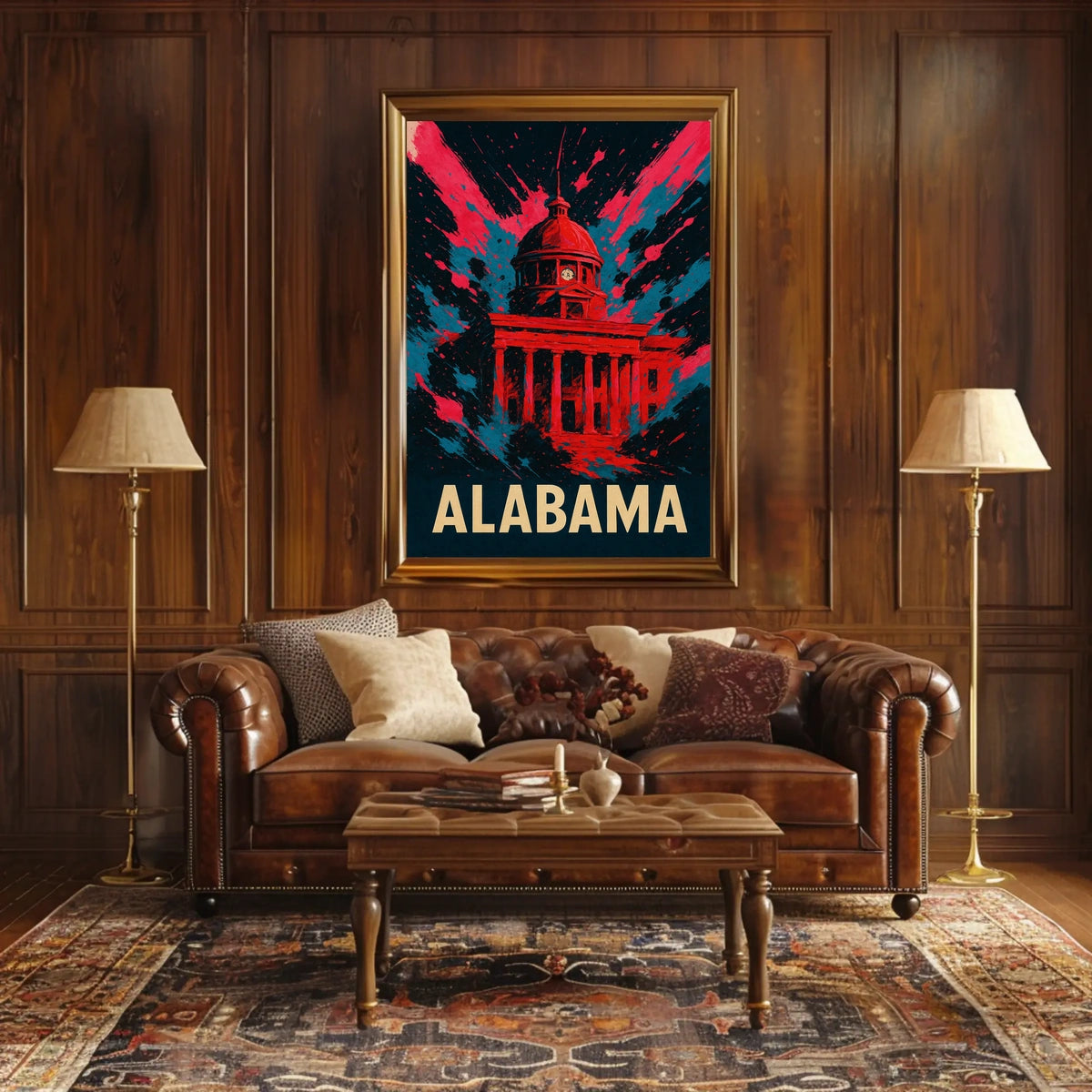 Alabama Capitol Art Poster