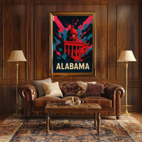 Alabama Capitol Art Poster