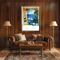 Côte DAzur Artistic Impression Poster