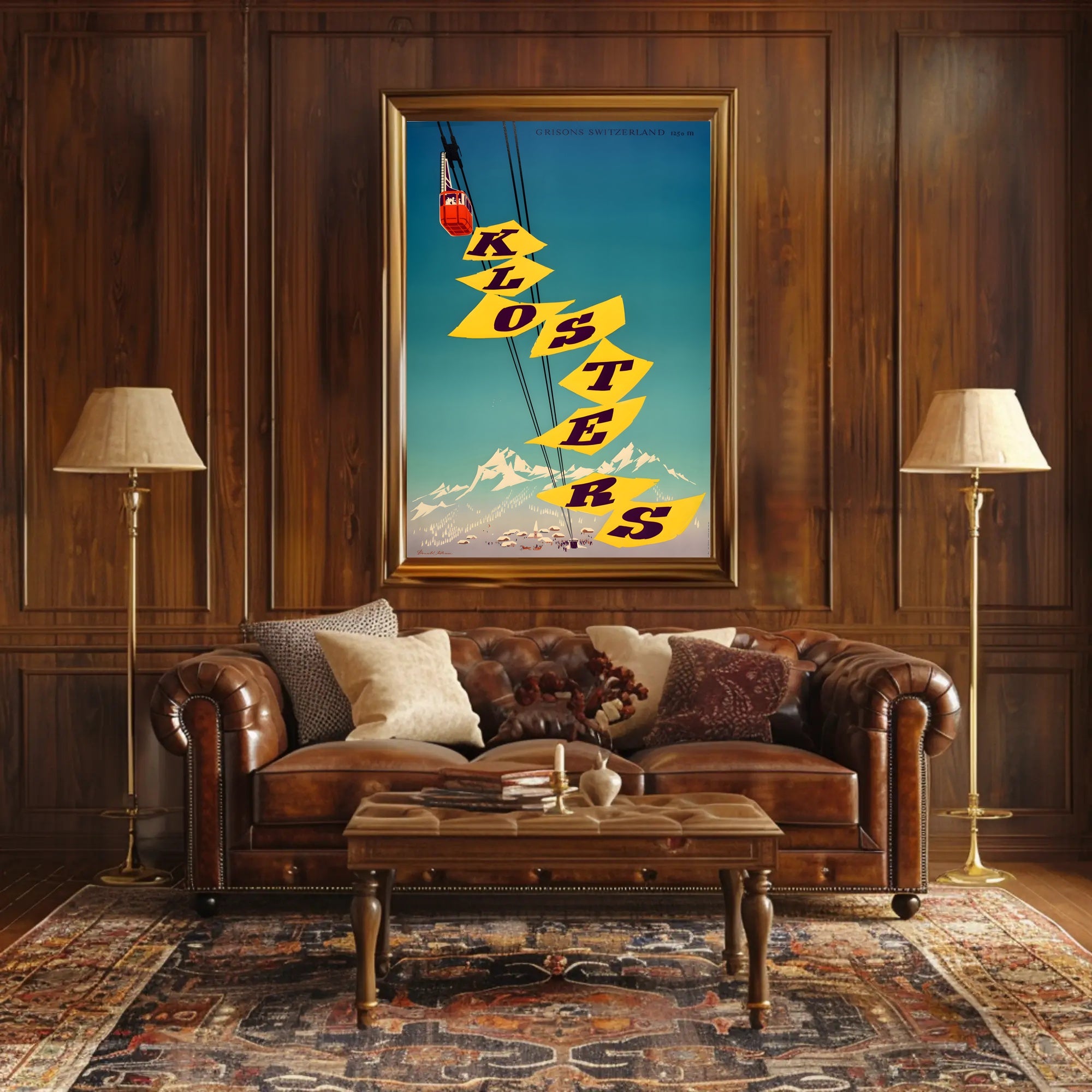 Klosters in Grisons, Switzerland Poster PosterGoat