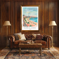 Sharm El-Sheikh Beach Scene Poster PosterGoat