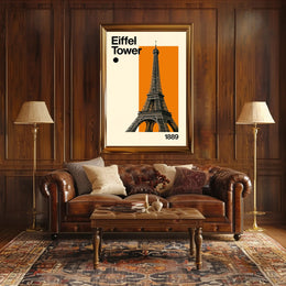 Eiffel Tower Minimalist Design Travel Poster