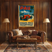 Grand Prix Automobile Pyrenees Poster