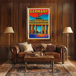Germany Vibrant Landmark Poster