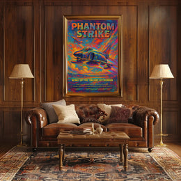 Wings of Fire Jets Futuristic Sci-Fi Poster