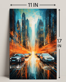 Futuristic Cityscape Poster