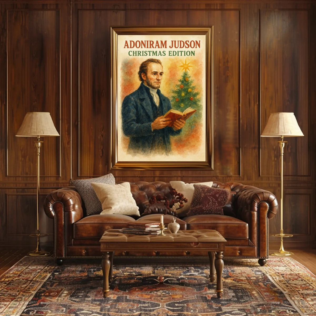 Adoniram Judson Christmas Edition Historical Poster