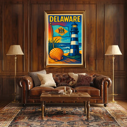 Delaware Coastal Charm Poster