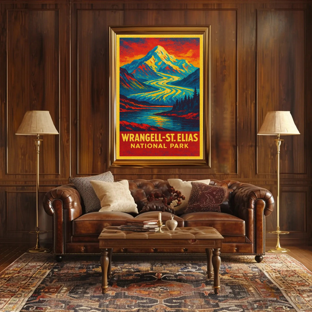Wrangell Elias Vintage Adventure Explorer Poster