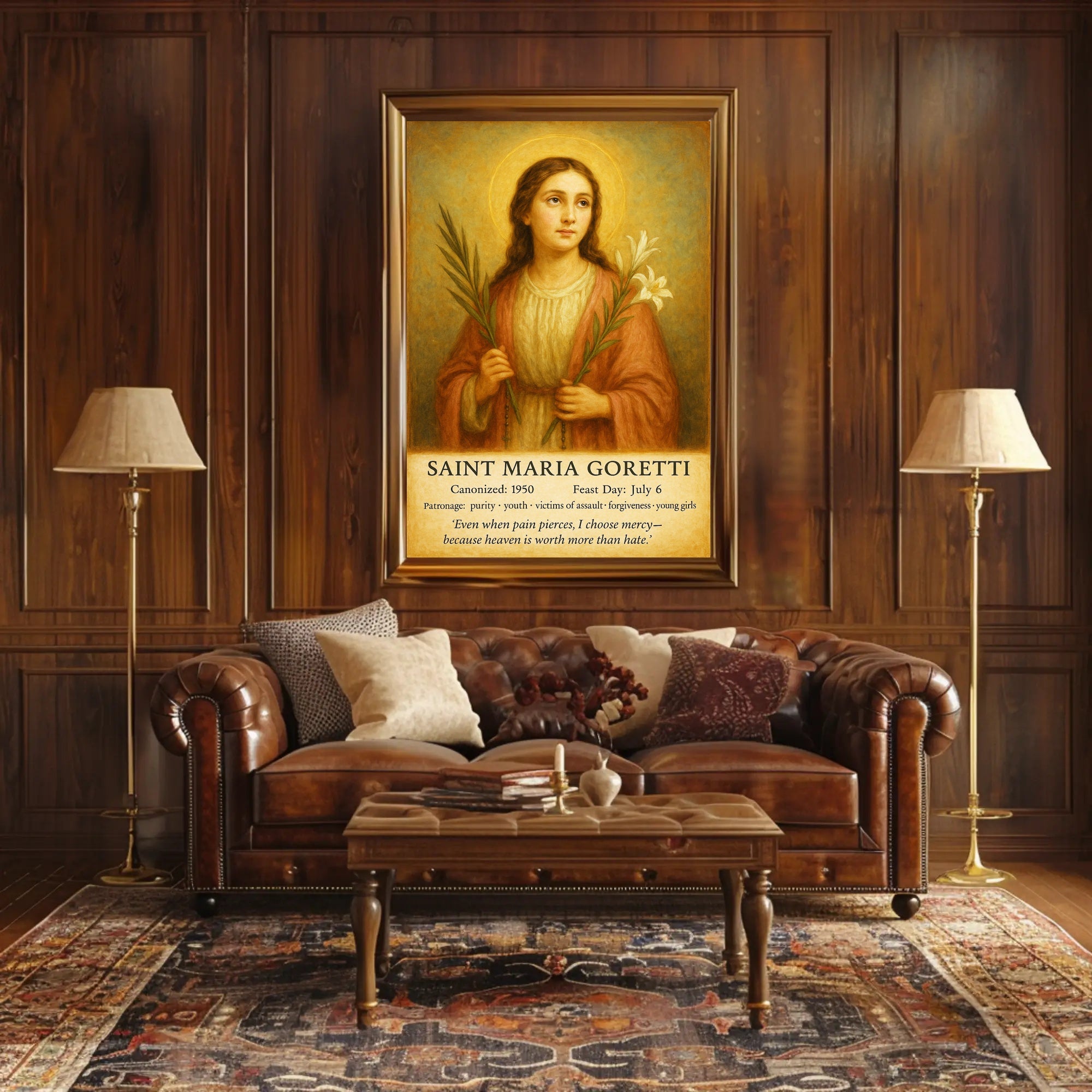 Saint Maria Goretti Poster PosterGoat