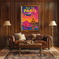 Fly To Paris Poster