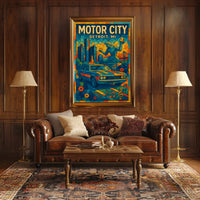 Motor City Detroit, MI Poster