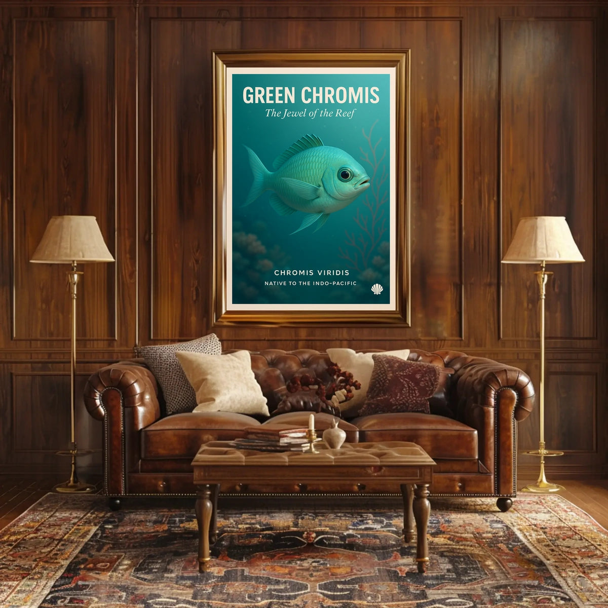 Green Chromis The Jewel Of The Reef Poster
