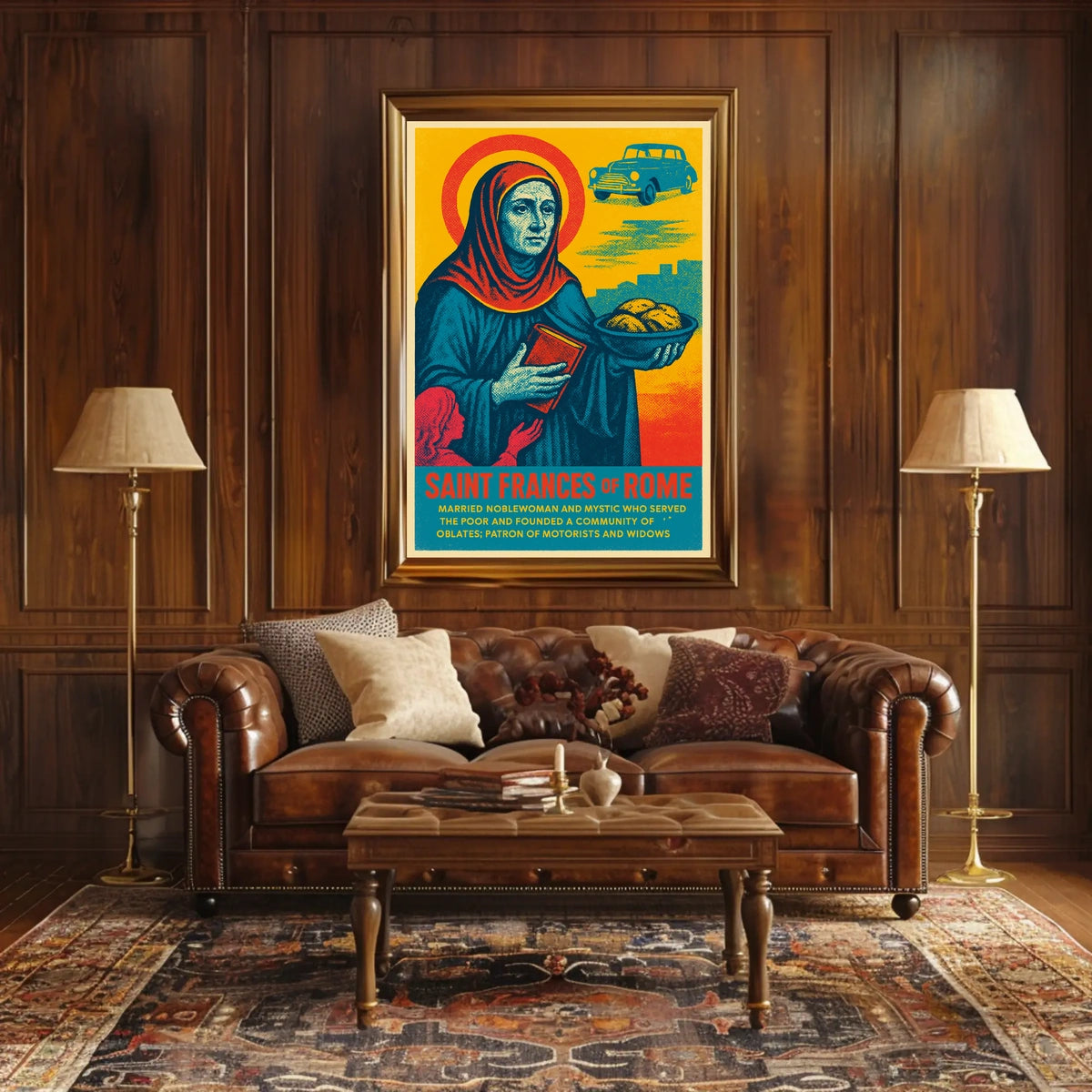 Saint Frances Of Rome Poster