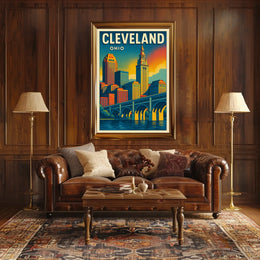 Cleveland Skyline Poster