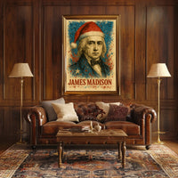 James Madison 4th President of the United States Christmas SeriesPoster