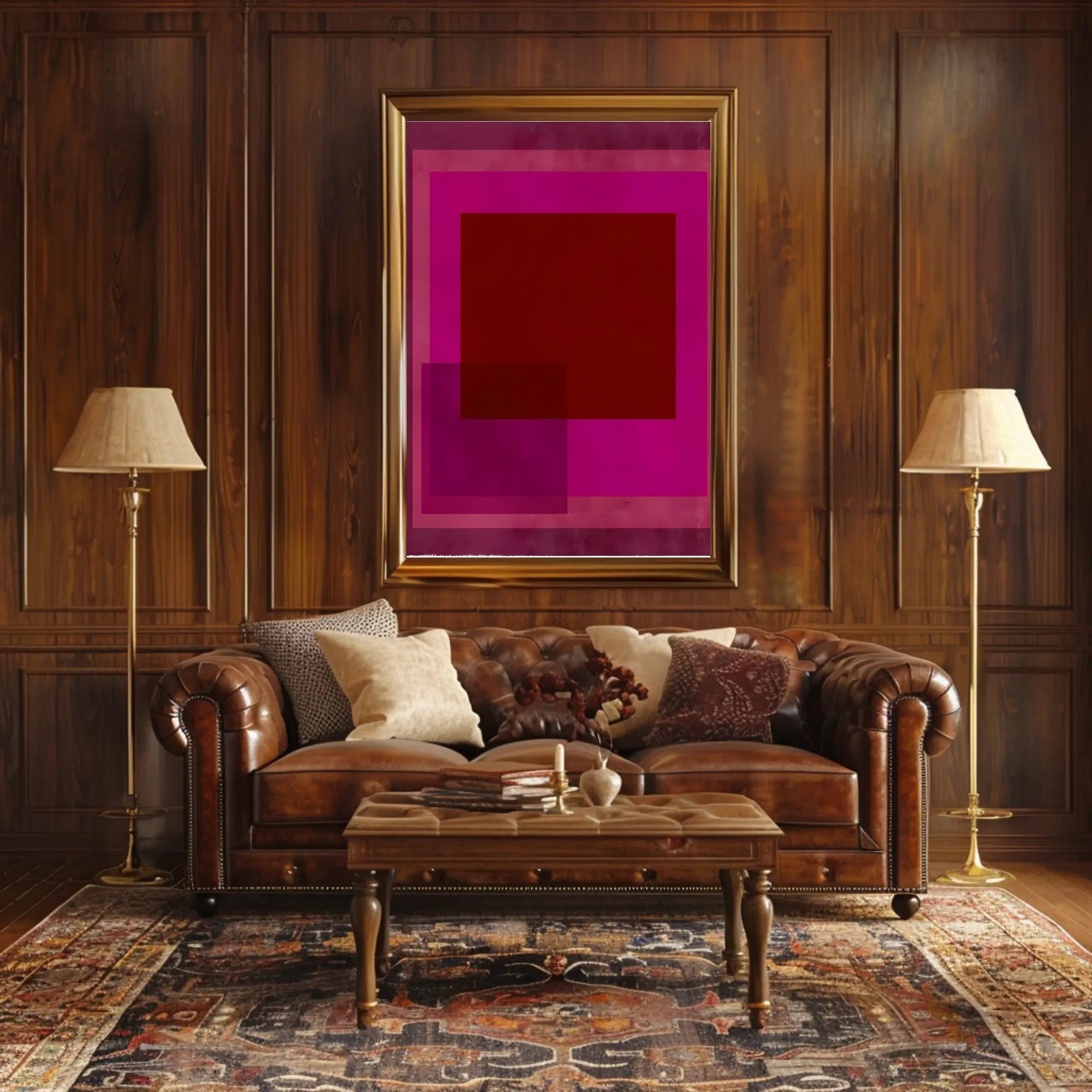 Vibrant Geometric Abstraction Poster