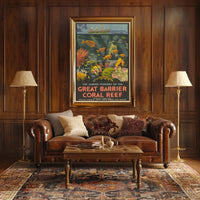 The Marine Wonders Of The Great Barrier Poster