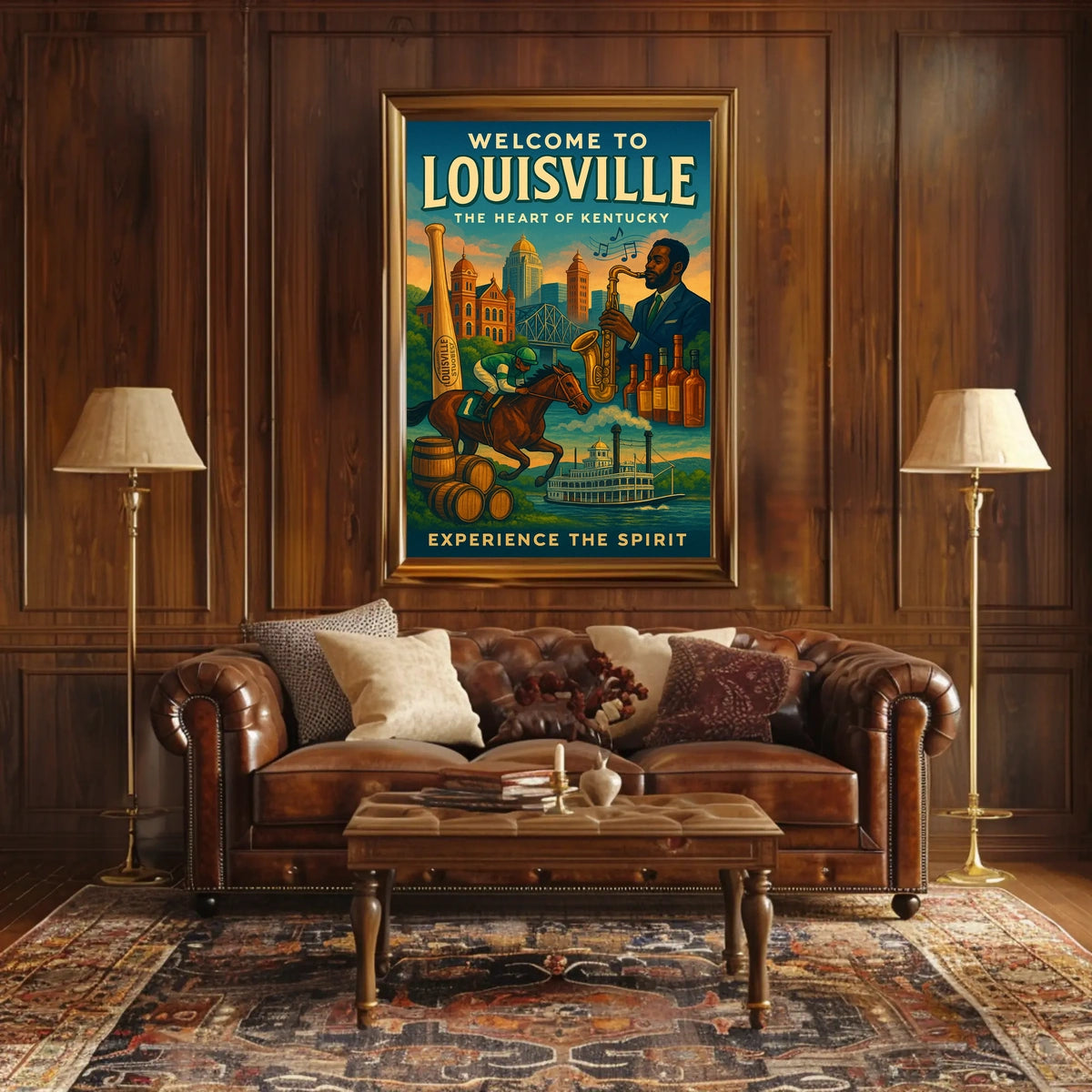 Welcome to Louisville The Heart of Kentucky Poster