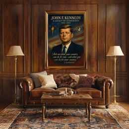 John F. Kennedy Patriotic Vintage Poster Art