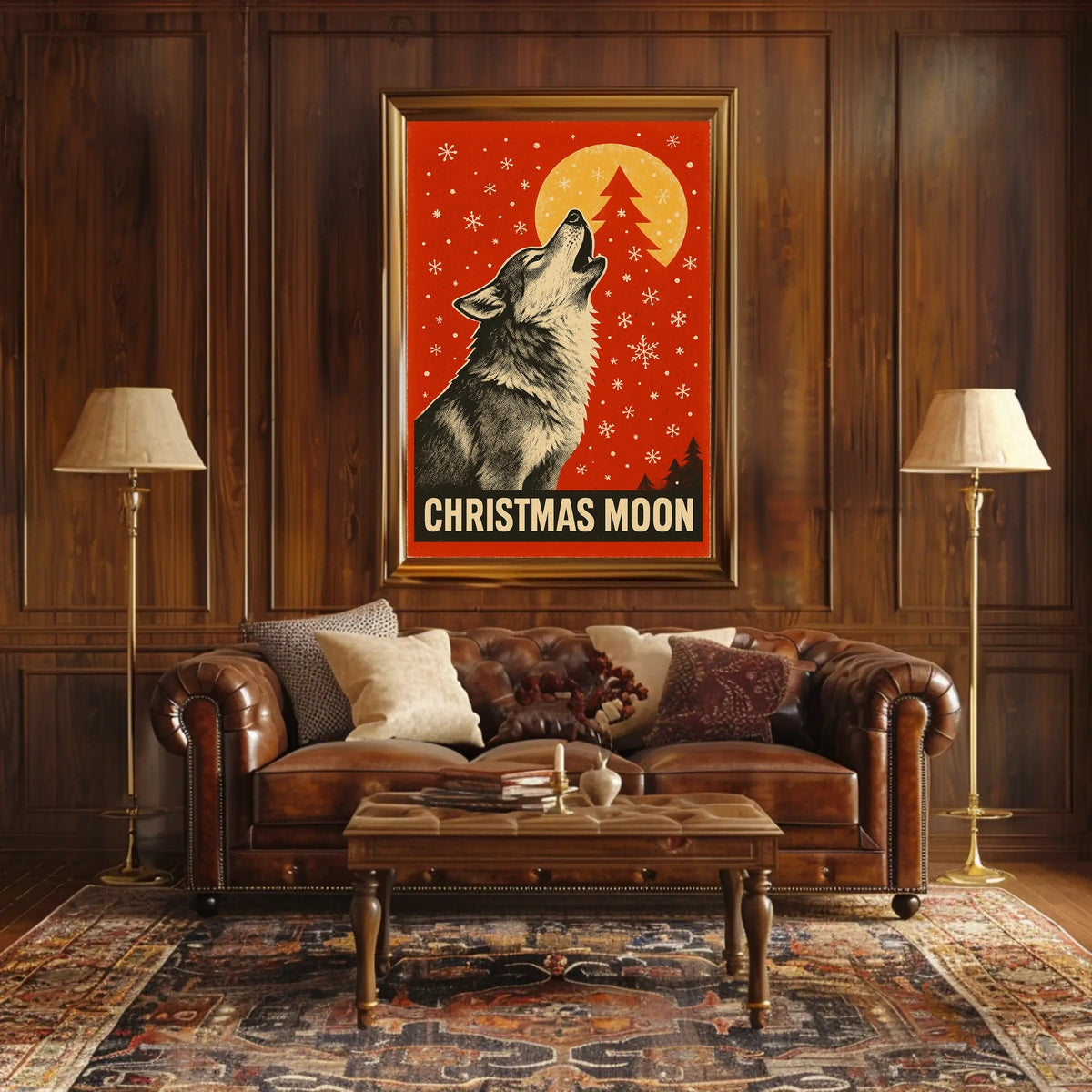 Christmas Moon Poster