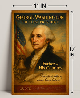 George Washington The First President Poster PosterGoat