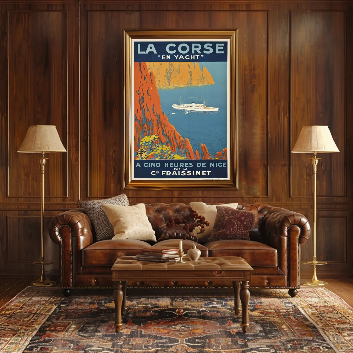 La Corse En Yacht Poster