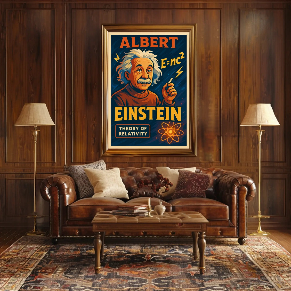 Albert Einstein Theory Of Relativity Poster