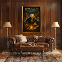 Revolutionary Leader with Quill: Historical or Presidential Poster