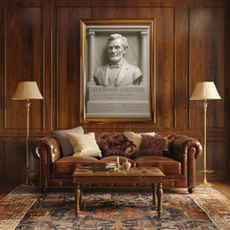 Abraham Lincoln Classical Sculpture Presidential Historical Poster