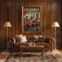 Columbus Cityscape Poster