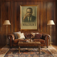Malcolm X Iconic Leader Poster