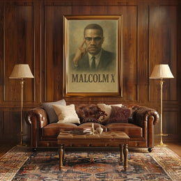 Malcolm X Iconic Leader Poster