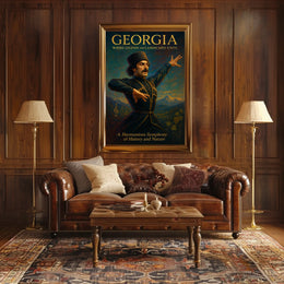 Georgia Where Legends And Landscapes Poster