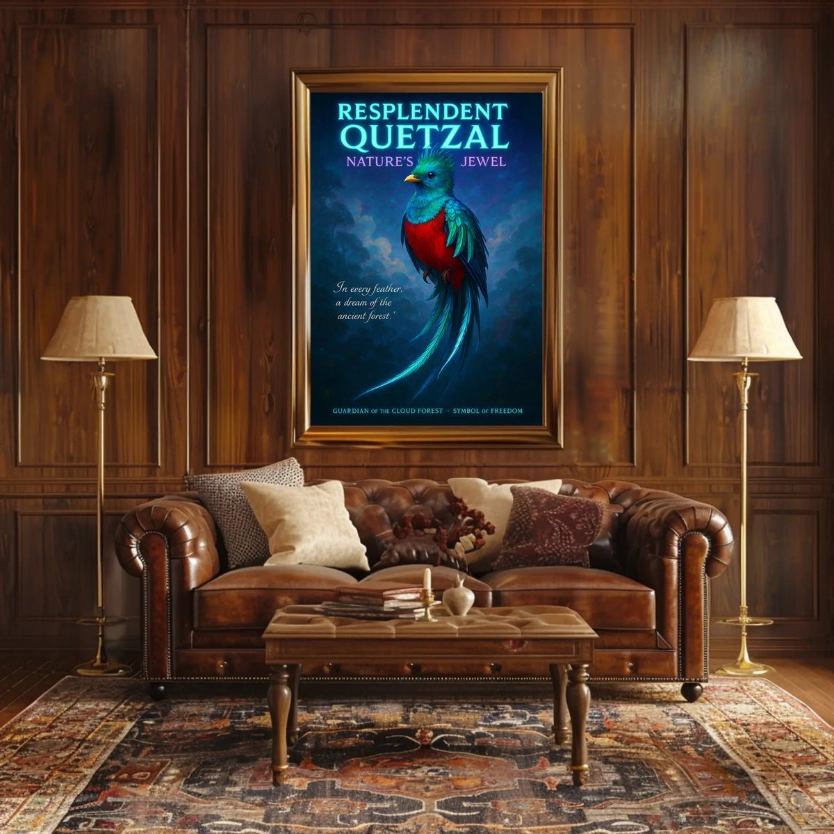 Resplendent Quetzal Natures Jewel Poster