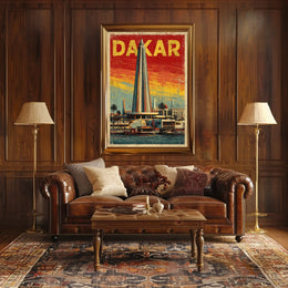 Dakar Skyline Poster