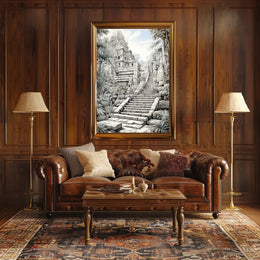 Ancient Temple In The Jungle Poster