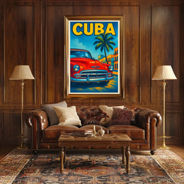 Vintage Cuba Travel Vintage Poster