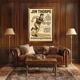 Celebrating Jim Thorpe Legendary Athlete Poster