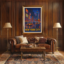 New York City Nightlife Poster