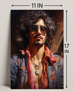 Retro Vibes A Modern Portrait Retro Poster PosterGoat