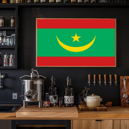 Mauritania Flag Poster