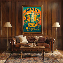Celebrate Brazil's Vibrant Culture Poster