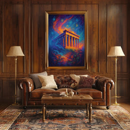 Parthenon Mystical Poster Wall Art Print Decor