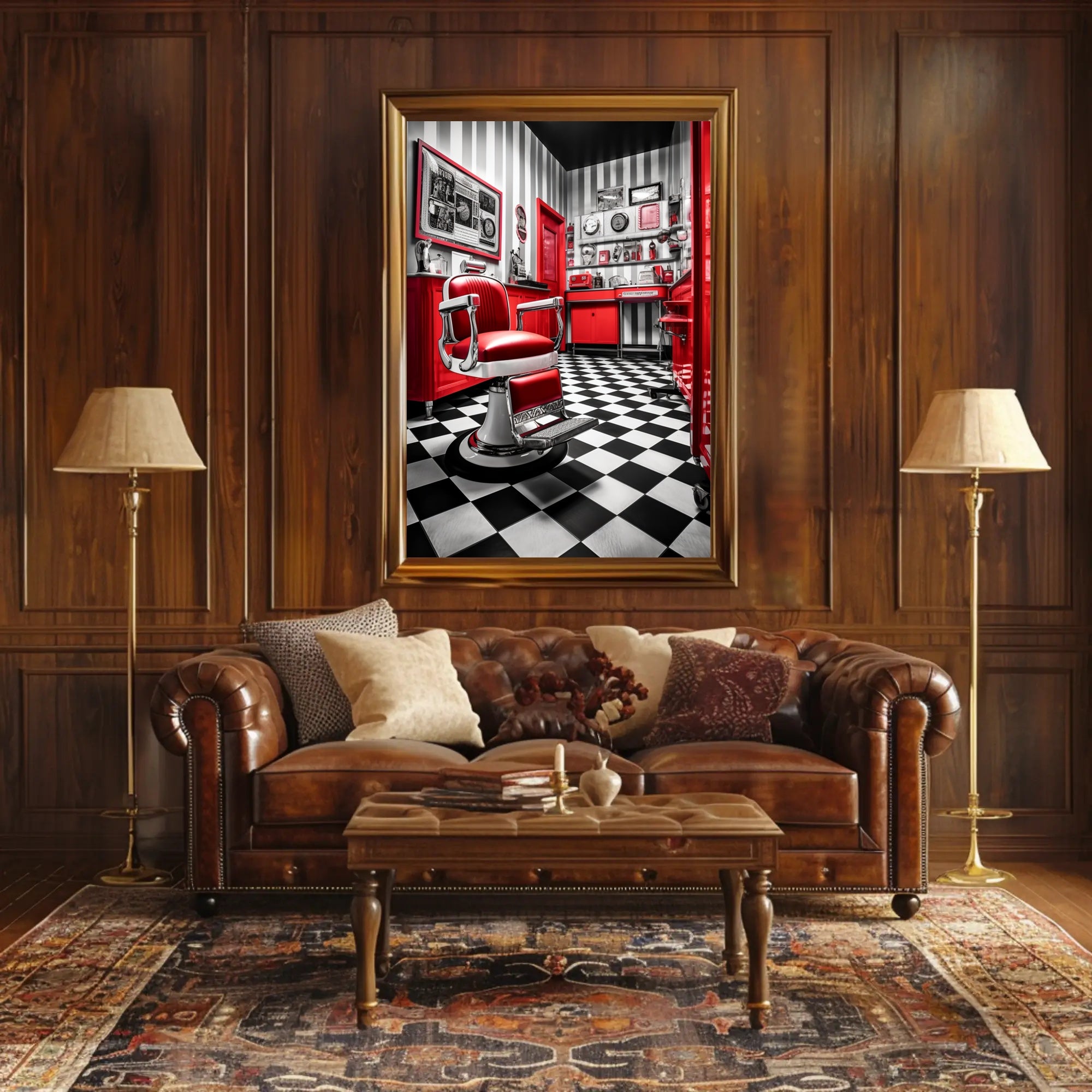 Vintage Barbershop Charm Poster