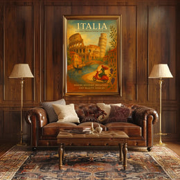 Italia A Journey Through History And Poster