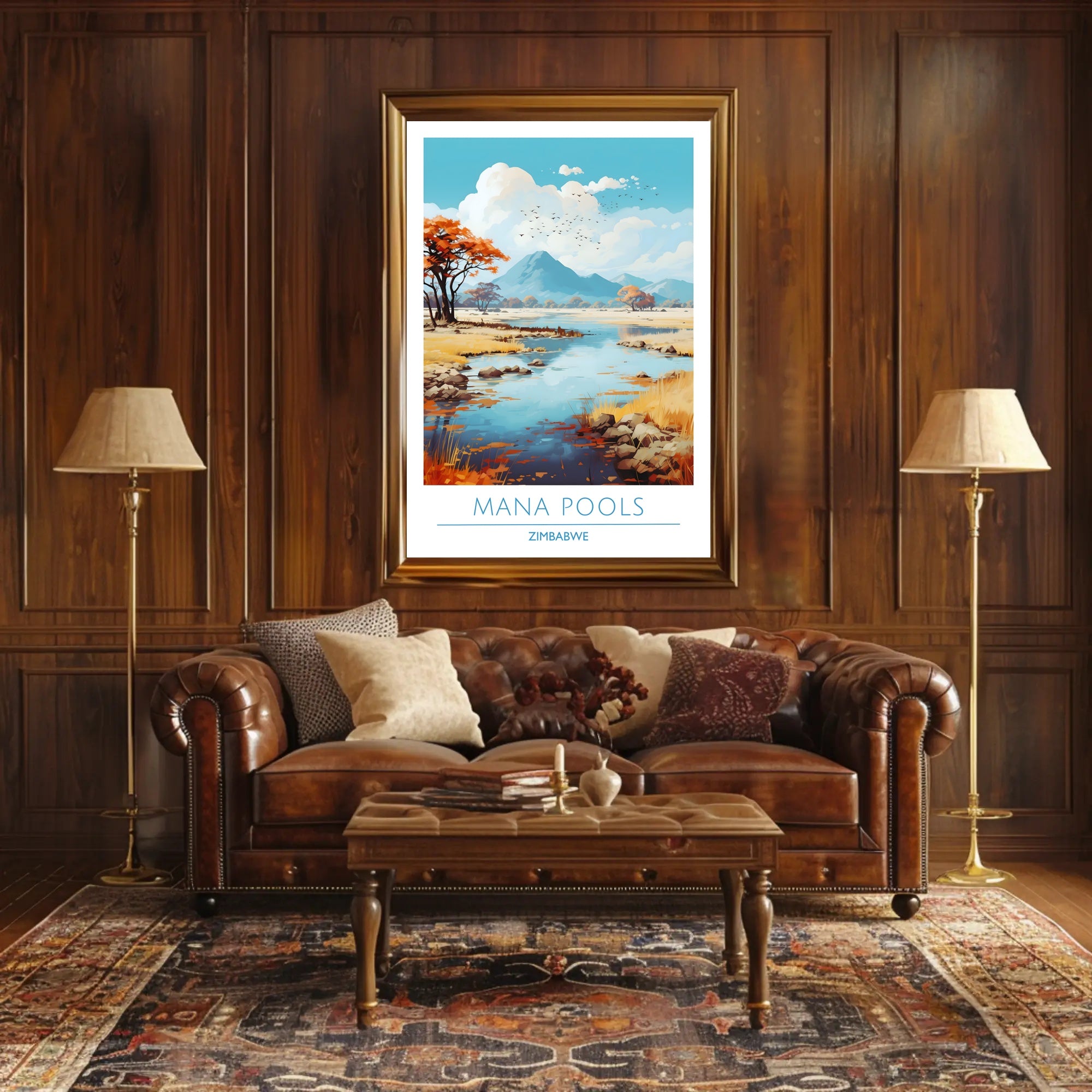 Mana Pools Tranquility: Explore Zimbabwe's National Park Poster