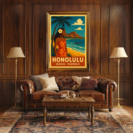 Honolulu Paradise Poster