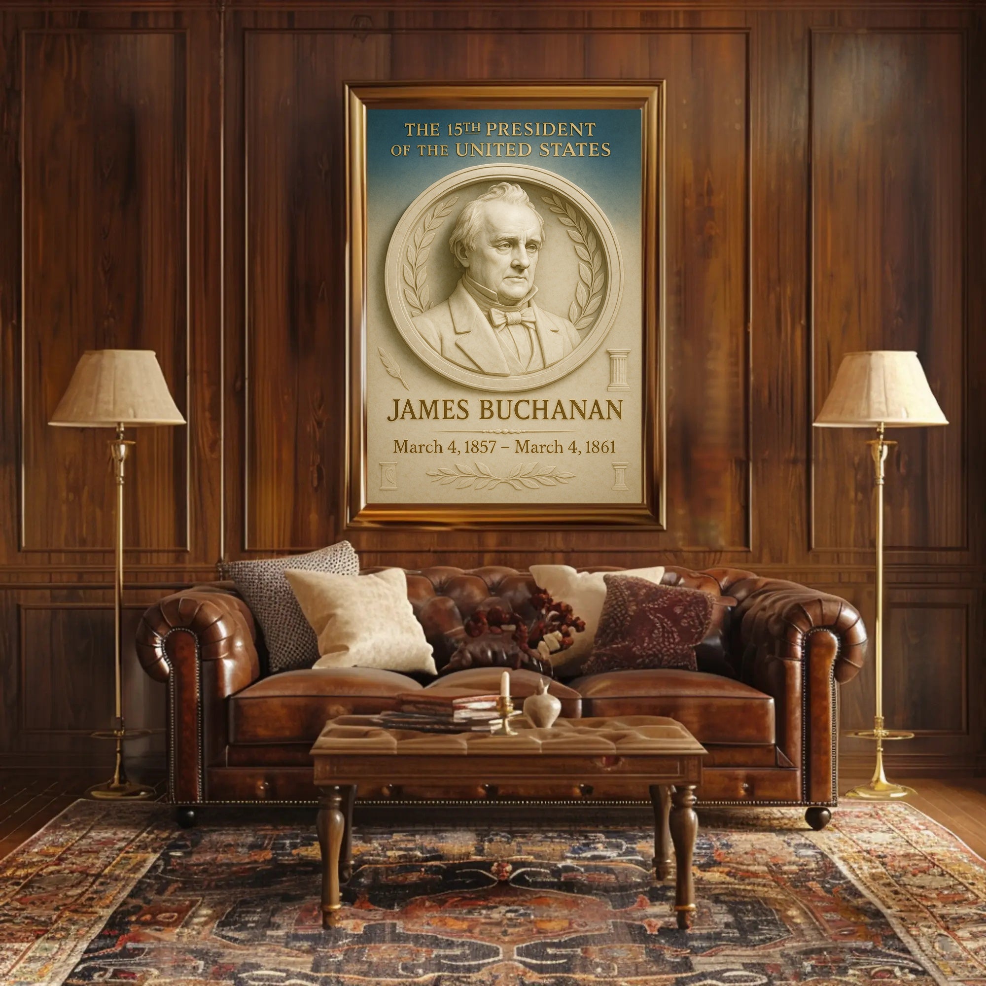 James Buchanan Presidential Poster